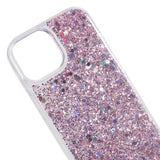 iPhone 15 Skal - Rosa Glitter