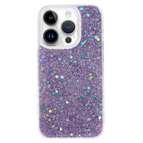 iPhone 15 Pro Glitter Skal - Lila