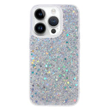 iPhone 15 Pro Glitter Skal - Silver