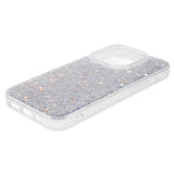 iPhone 15 Pro Glitter Skal - Silver