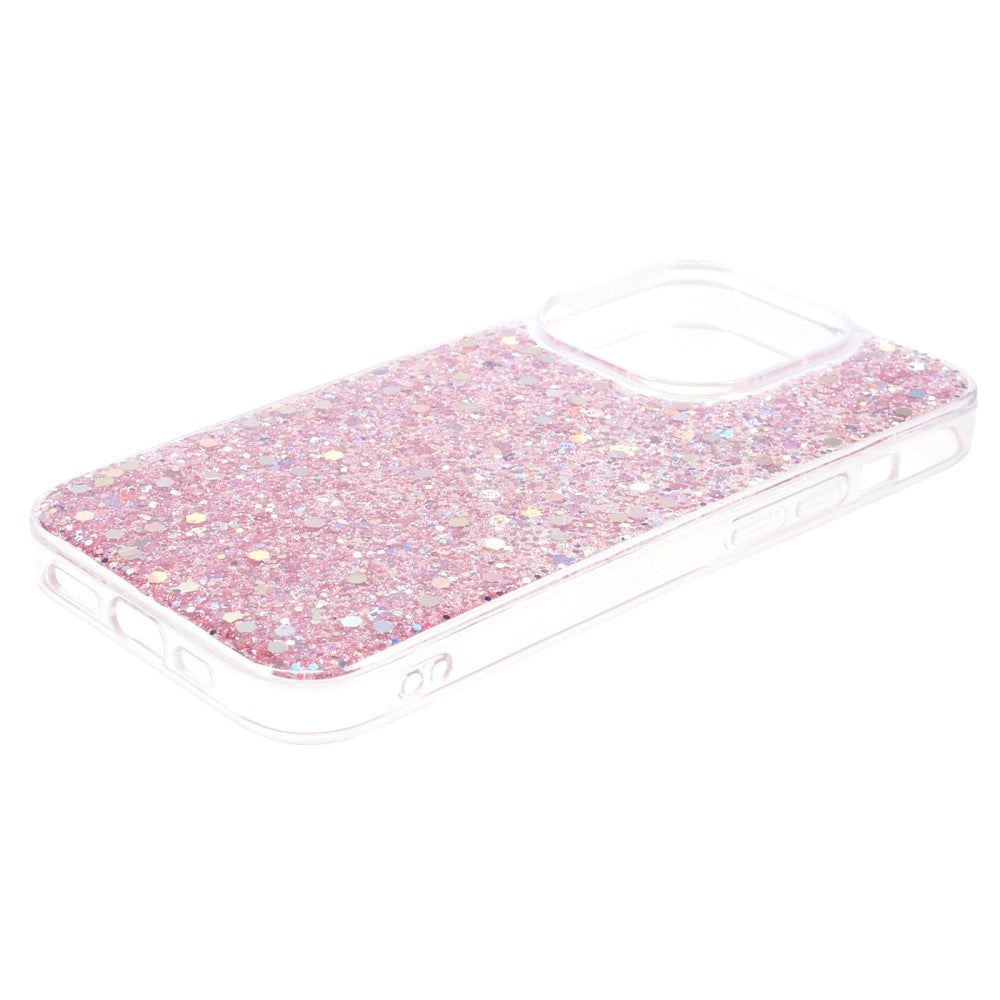 iPhone 15 Pro Max Glitter Skal - Rosa