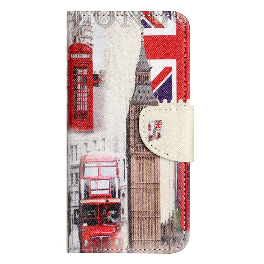 Honor 90 Lite Läder Fodral m. Plånbok & Stativ - London Big Ben