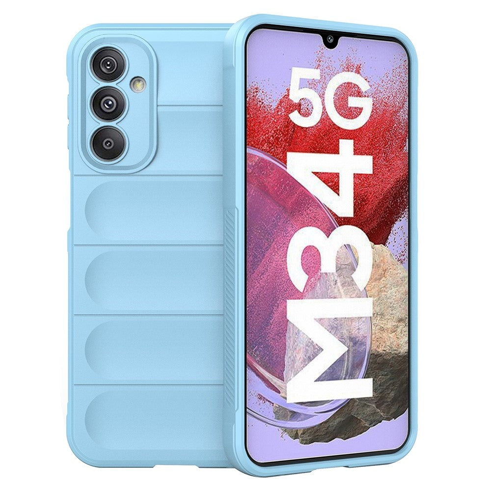 Samsung Galaxy M34 (5G) / F34 (5G) Flexibel Plast Skal - Ljusblå