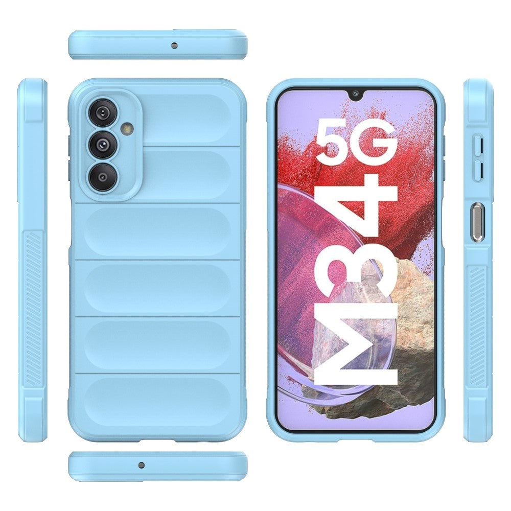 Samsung Galaxy M34 (5G) / F34 (5G) Flexibel Plast Skal - Ljusblå