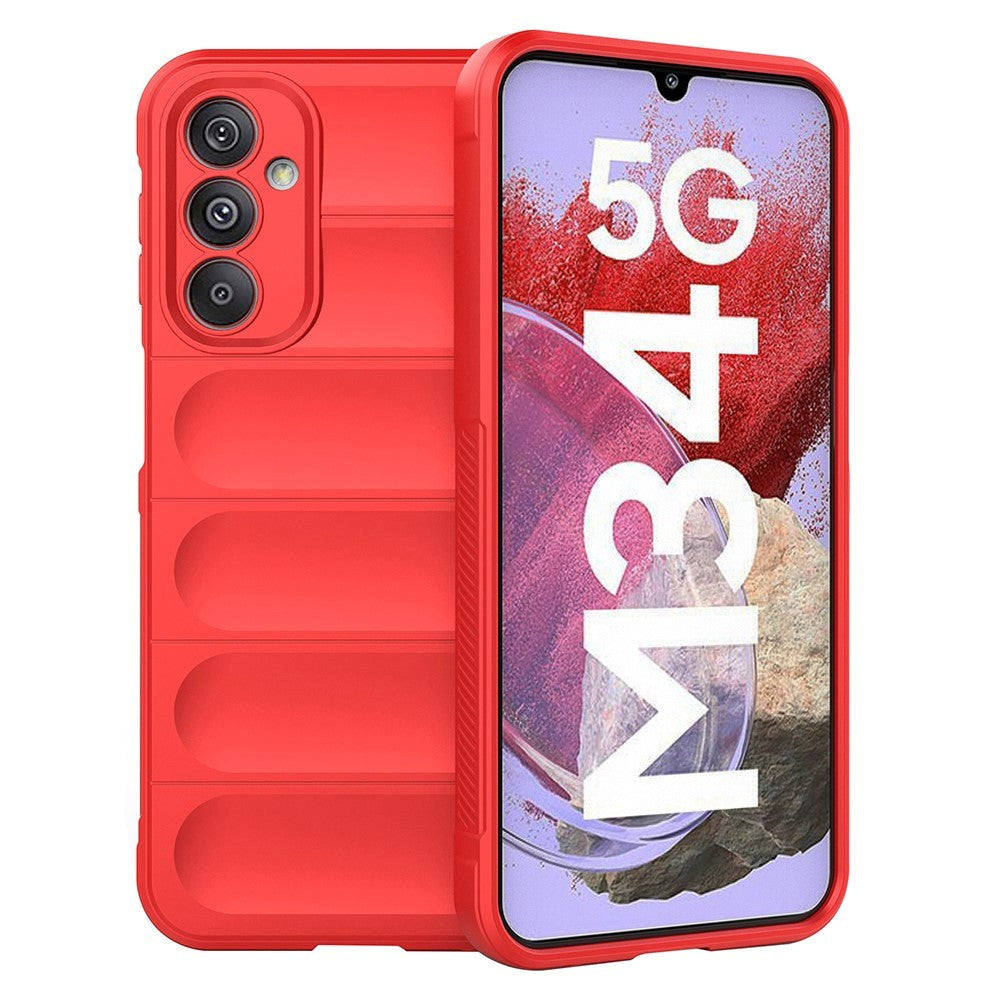 Samsung Galaxy M34 (5G) / F34 (5G) Flexibel Plast Skal - Röd