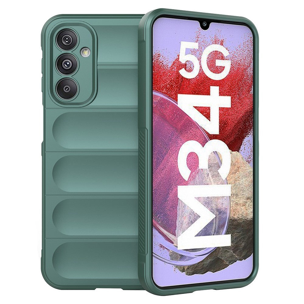 Samsung Galaxy M34 (5G) / F34 (5G) Flexibel Plast Skal - Grön