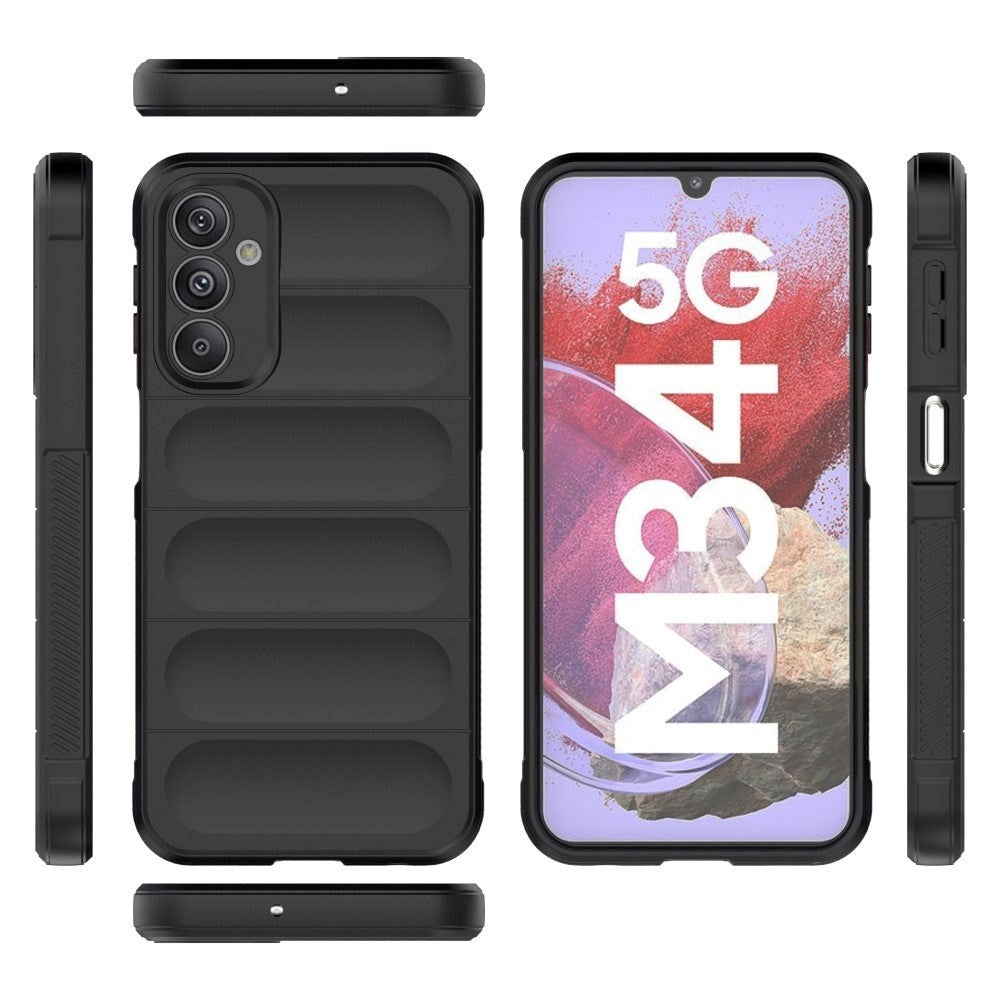 Samsung Galaxy M34 (5G) / F34 (5G) Flexibel Plast Skal - Ljusgrå