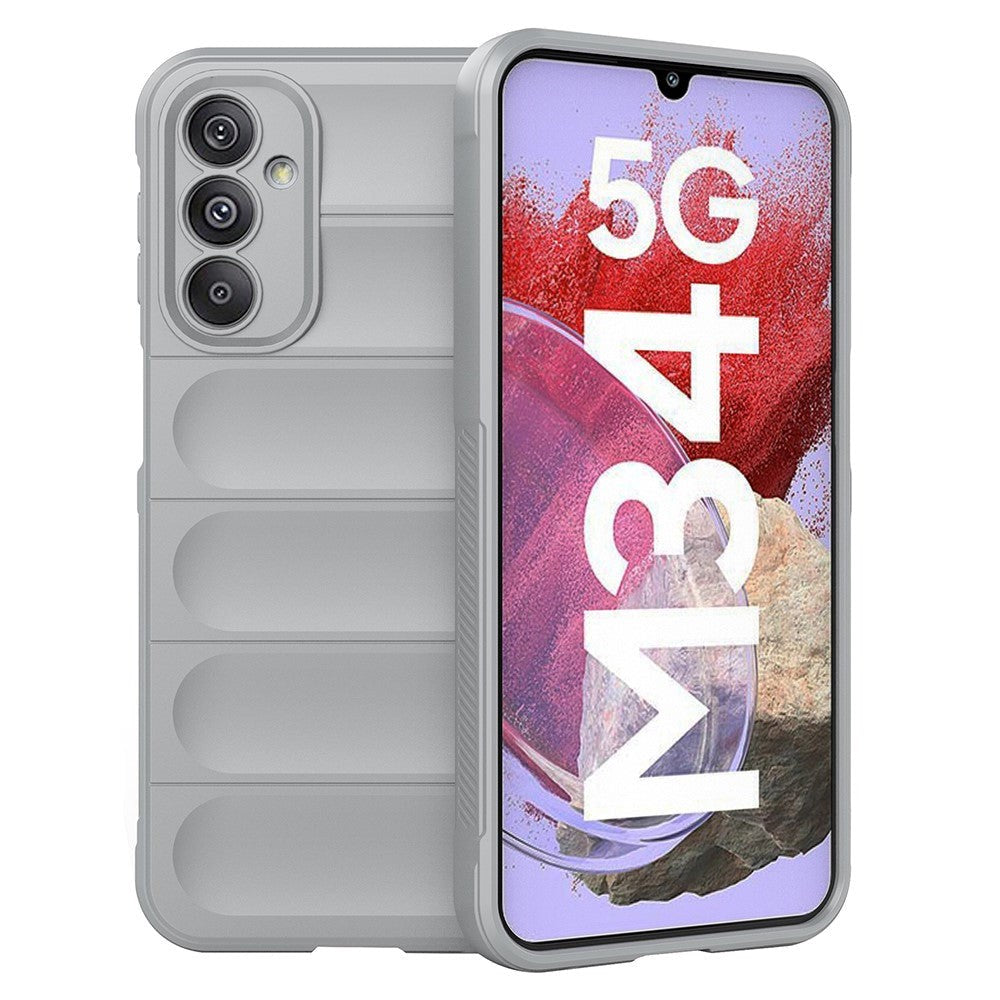 Samsung Galaxy M34 (5G) / F34 (5G) Flexibel Plast Skal - Ljusgrå