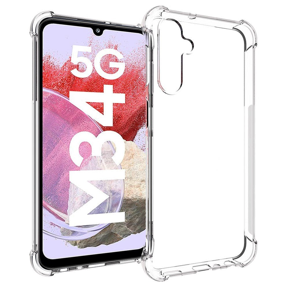 Samsung Galaxy M34 (5G) / F34 (5G) Drop-Proof Flexibel Plastskal - Genomskinlig