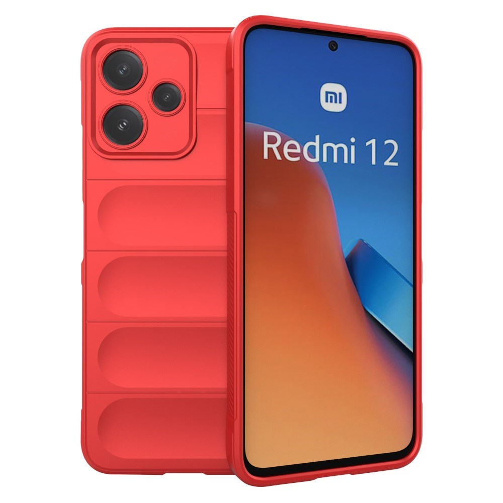 EIDERWOOD Xiaomi Redmi 12 (5G) / Poco M6 Pro (5G)  Flexibel Plast Skal - Röd