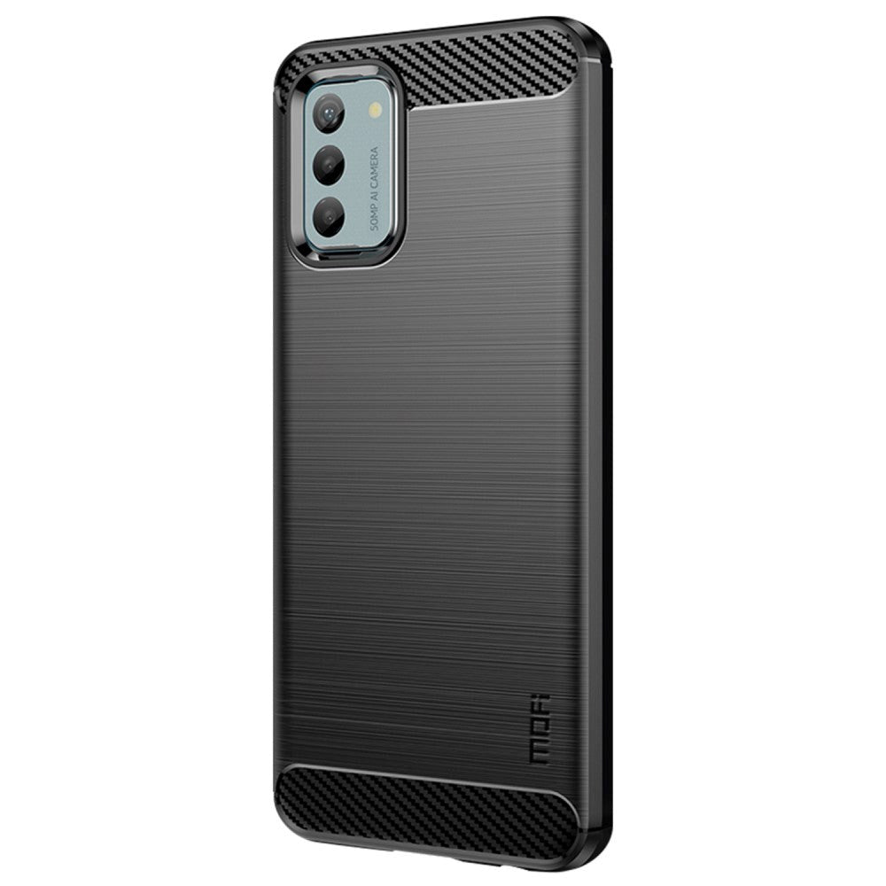 Nokia G42 Brushed Carbon Fiber Plast Skal - Svart