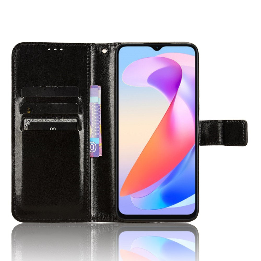 EIDERWOOD Honor X6a Konstläder Flip Fodral m. Rem - Svart