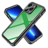 iPhone 14 Pro Max IP68 Damm- & Vattentätt Skal - Genomskinlig / Svart