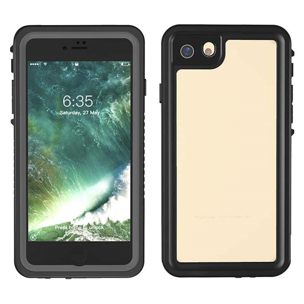 iPhone SE (2022 / 2020) / 8 / 7 Redpepper IP68 Vattentätt Fodral - Svart / Genomskinlig