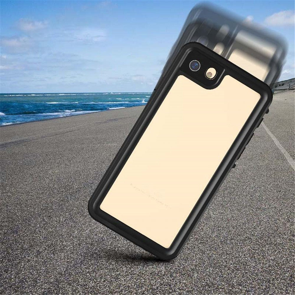 iPhone SE (2022 / 2020) / 8 / 7 Redpepper IP68 Vattentätt Fodral - Svart / Genomskinlig