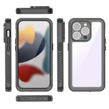 iPhone 15 Pro Max Redpepper IP68 Vattentätt Fodral - Svart / Genomskinlig