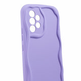 EIDERWOOD Samsung Galaxy A23 / A23 (5G) Flexibelt Plast Skal med Vågiga Kanter - Gul