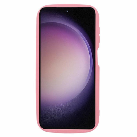 EIDERWOOD Samsung Galaxy S23 FE Flexibelt Plast Skal med Vågiga Kanter - Pink