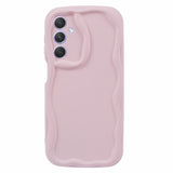 EIDERWOOD Samsung Galaxy S23 FE Flexibelt Plast Skal med Vågiga Kanter - Rosa