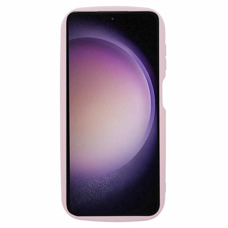 EIDERWOOD Samsung Galaxy S23 FE Flexibelt Plast Skal med Vågiga Kanter - Rosa