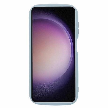 EIDERWOOD Samsung Galaxy S23 FE Flexibelt Plast Skal med Vågiga Kanter - Blå