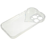 EIDERWOOD iPhone 15 Pro Flexibelt Plast Skal m. Hjärtaform - Transparent