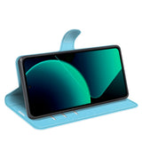 Xiaomi 13T / 13T Pro Litchi Plånboksfodral m. Imitationsläder - Blå
