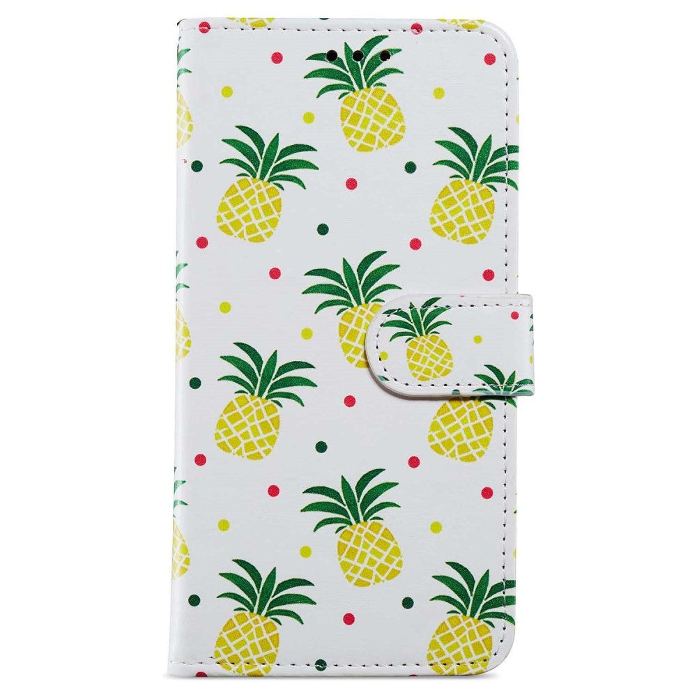 Honor 90 Lite Konstläder Fodral m. Plånbok och Rem - Ananas