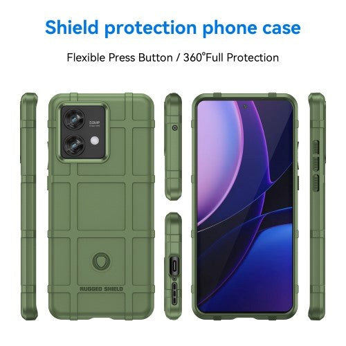 Motorola Edge 40 Neo Rugged Shield Skal - Grön