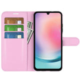 Samsung Galaxy A25 (5G) Litchi Konstläder Fodral m. Plånbok - Pink