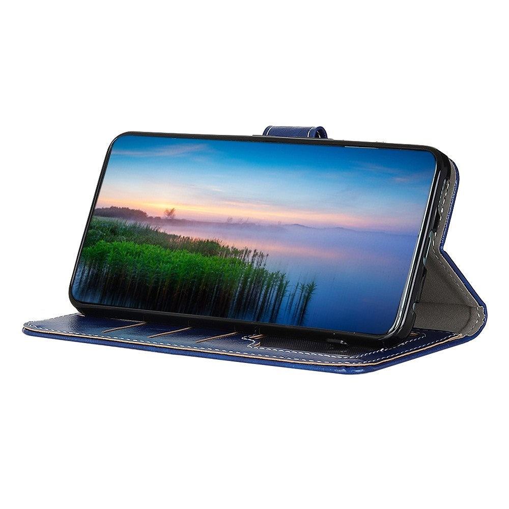 EIDERWOOD Samsung Galaxy S24+ (Plus) Konstläder Flip Fodral - Blå