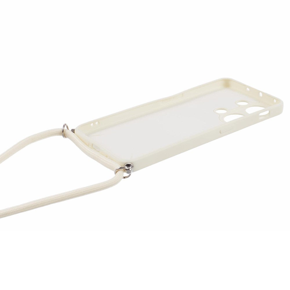 EIDERWOOD OnePlus Nord 3 (5G) Flexibelt Plast Skal med Justerbar Rem - Vit