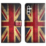 Samsung Galaxy S24 PU-Läder Plånboksfodral med Stativfunktion - Union Jack