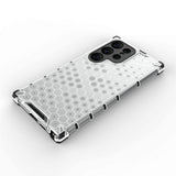 Samsung Galaxy S24 Ultra Skal Hybridplast - Honeycomb Grå