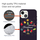 iPhone 15 Plus Flexibel Plast Jule Skal - Merry Christmas - Julpynt