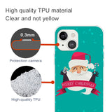 iPhone 15 Plus Flexibel Plast Jule Skal - Merry Christmas - Glad Jultomte