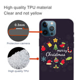 iPhone 15 Pro Flexibel Plast Jule Skal - Merry Christmas - Julpynt