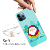 iPhone 15 Pro Flexibel Plast Jule Skal - Merry Christmas - Tecknad Jultomte