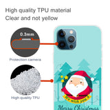 iPhone 15 Pro Flexibel Plast Jule Skal - Merry Christmas - Tecknad Jultomte