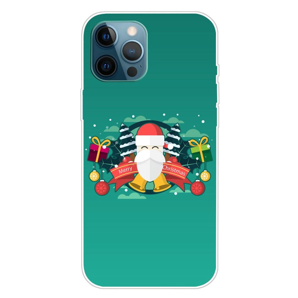 iPhone 15 Pro Flexibel Plast Jule Skal - Merry Christmas - Jultomten