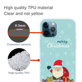 iPhone 15 Pro Flexibel Plast Jule Skal - Merry Christmas - Glad Jultomte med Presenter