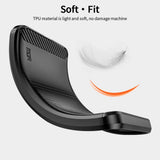 Xiaomi 14 Mofi Brushed Kolfiber Flexibel Plast Skal - Svart