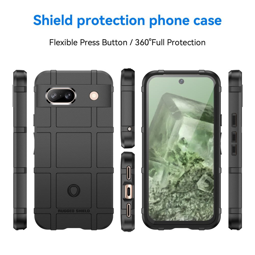 Google Pixel 8a Rugged Shield Series Tåligt Skal - Svart