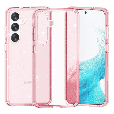 Samsung Galaxy S24 Hybrid Plast Skal - Pink Glitter