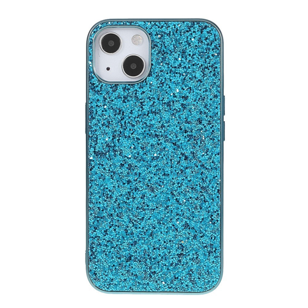 EIDERWOOD iPhone 14 Glitter Hybrid Skal - Blå