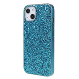 EIDERWOOD iPhone 14 Glitter Hybrid Skal - Blå