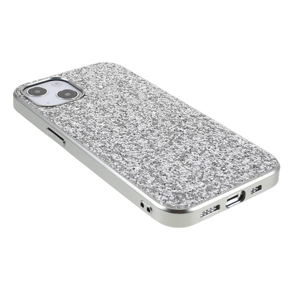 EIDERWOOD iPhone 14 Glitter Hybrid Skal - Silver