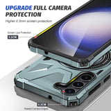 EIDERWOOD Robust Skal för Samsung Galaxy S25+ / S24+ (Plus) med Stöd och Magsafe - Blå