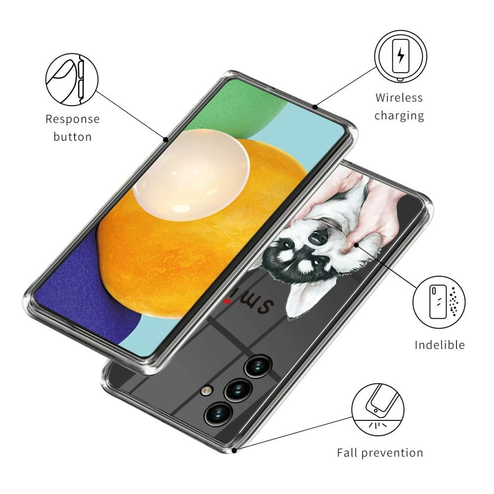 Samsung Galaxy A15 (5G) / A15 Flexibelt Plastskal - Transparent / Hund