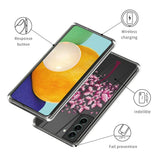 Samsung Galaxy S24 Genomsiktig Plast Skal m. Motiv - Blomma Träd